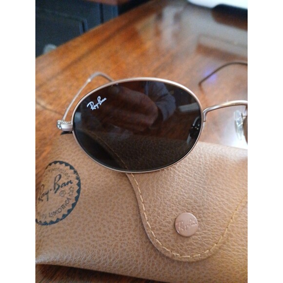 Ray Ban Sunglasses RB5320 Polarized Green Lens w/Bronze Frames and Case - Picture 8 of 8